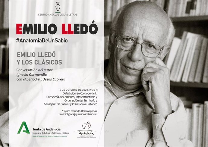 Cartel del homenaje a Emilio Lledó