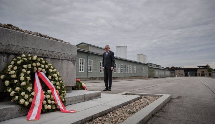 Acto en Austria en memoria de la liberacióin del campo de concentraciíon de Mauthausen.
