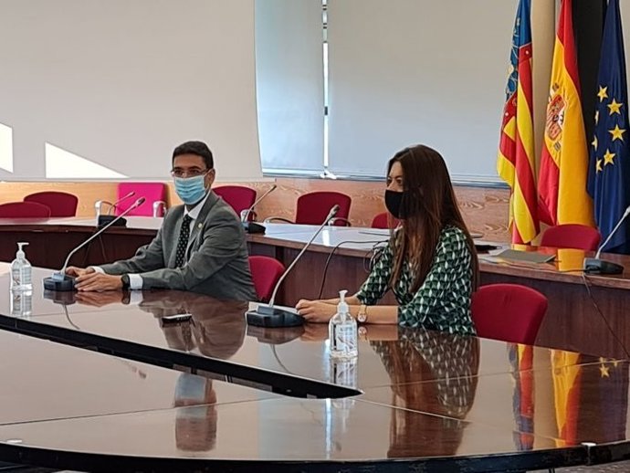 Rueda de prensa de la consellera Pascual y el rector Mora sobre los casos de Covid 19 en el campus de Vera