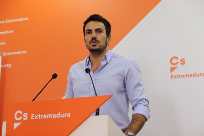 El coordinador de Ciudadanos en Extremadura y diputado en la Asamblea regional, David Salazar.