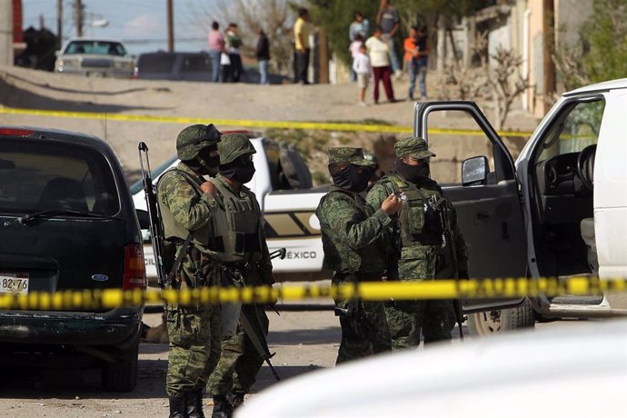 Imagen de archivo de un operativo de la Policía mexicana contra el crimen organizado.