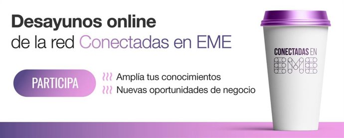 Cartel de los Desayunos Online de la Red Conectadas en EME