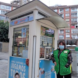 La vendedora de la ONCE Antonia Canseco.