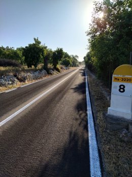 Una de las carreteras en las que se ha intervenido en el contexto del plan 'Mallorca Reacciona'.