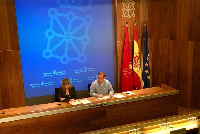 Rueda de prensa de Ana Ollo y Mikel Arregi