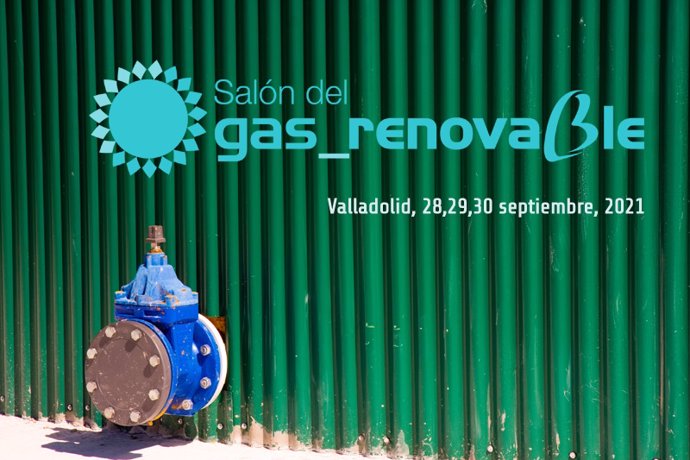 Cartel del I Salón del gas Renovable que se celebrará en Valladolid
