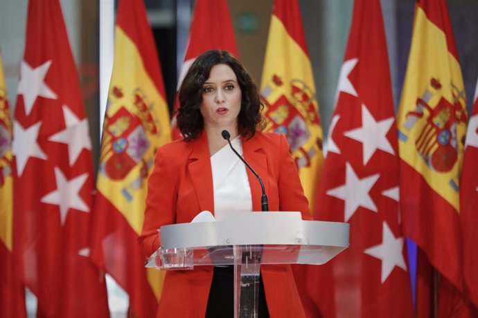 La presidenta de la Comunidad de Madrid, Isabel Díaz Ayuso. Archivo.