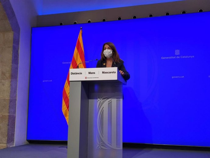 La consellera de Presidncia i portaveu del Govern, Meritxell Budó.
