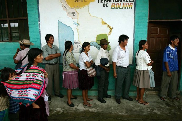 Imagen de archivo de unas elecciones en Bolivia. 