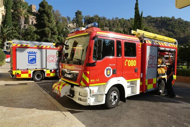 Vehículos del Real Cuerpo de Bomberos de Málaga                
