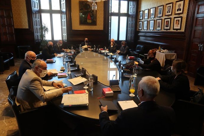 La Mesa del Parlament, dimarts 6 d'octubre del 2020