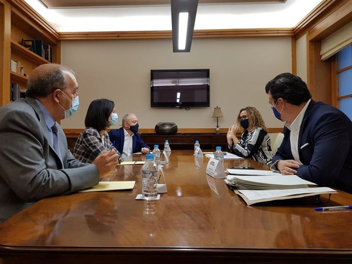 Reunión de l alto comisionado para la despoblación, Javier Allué,con las diputaciones provinciales por la ley de Dinamización del Medio Rural