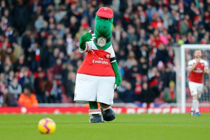 La mascota del Arsenal, Gunnersaurus