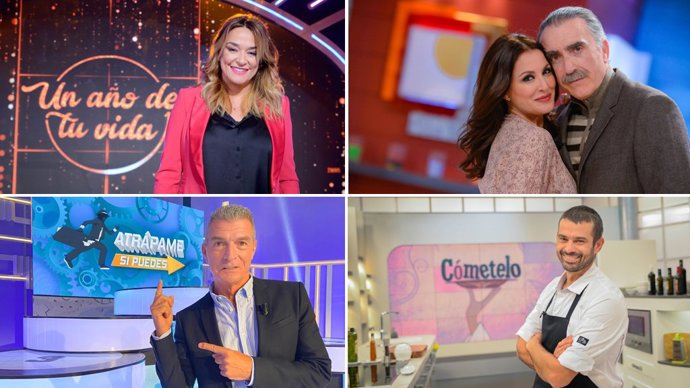 Imagen de diferentes programas de Canal Sur Televisión, que el lunes 5 firmó su mejor resultado de la temporada con un 10% de la cuota de pantalla.