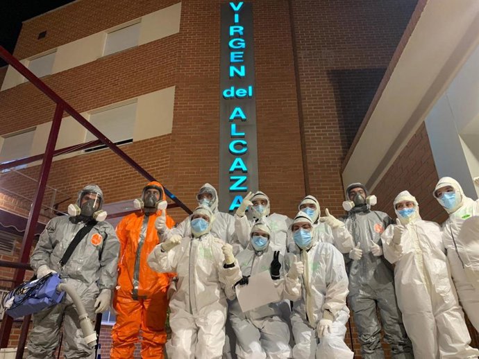 Personal del hospital Virgen del Alcázar, en Lorca (Murcia)