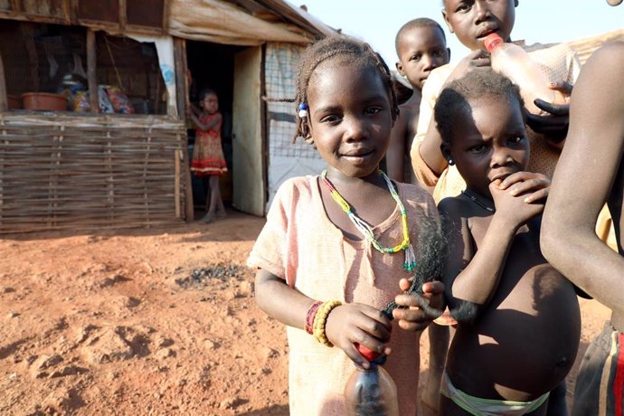 Niños desplazados en Sudán del Sur