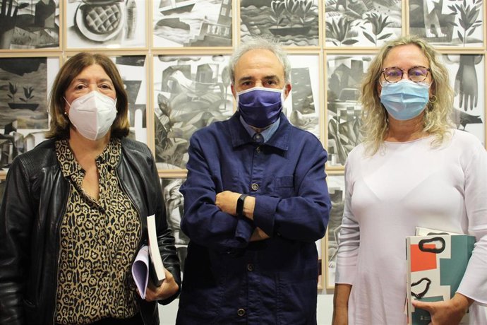 La Universidad de Zaragoza inaugura la exposición 'Jorge Gay. Los fugaces párpados', con más de 130 obras del pintor.