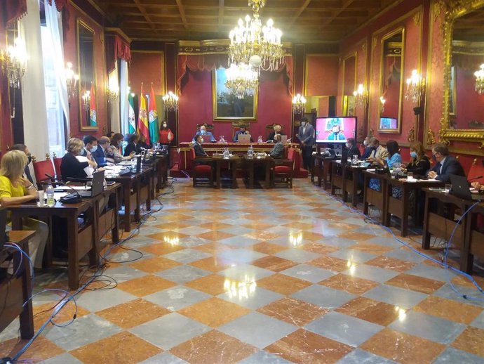 Pleno del Ayuntamiento de Granada en septiembre de 2020