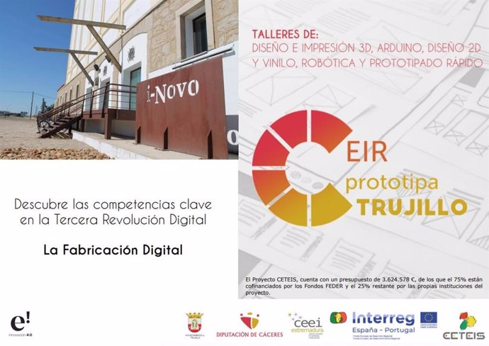 Abierto el plazo para la inscripción en los talleres de fabricación digital que impartirá la Diputación de Cáceres