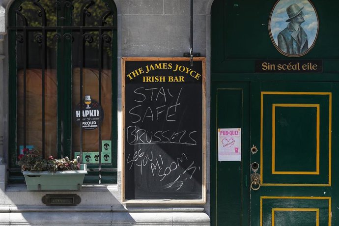 Bar cerrado en Bruselas