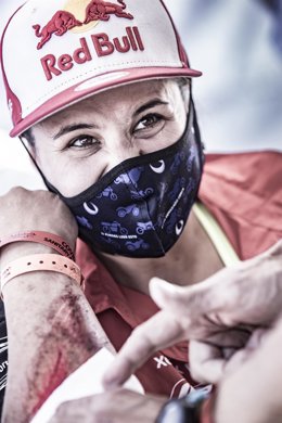 Laia Sanz after the prolog of Rally Andalucia in Villamartin, Spain on October 06, 2020