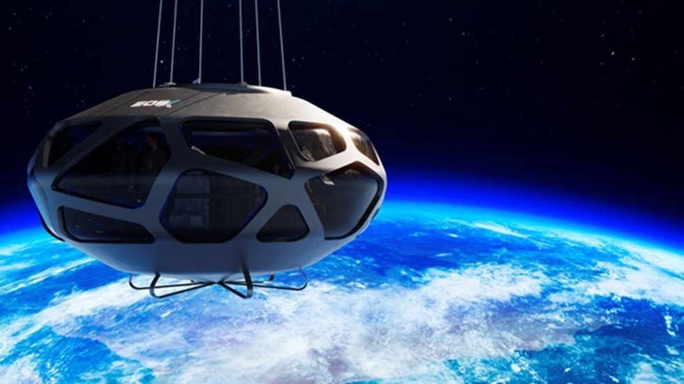 Imagen artística de la cápsula de EOS-X Space