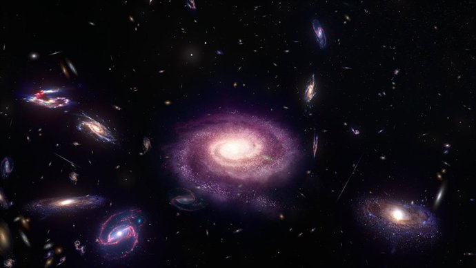 Impresión artística de una galaxia