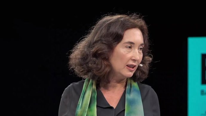 La escritora y divulgadora Elsa Punset en un acto en Barcelona, el 7 de octubre de 2020.