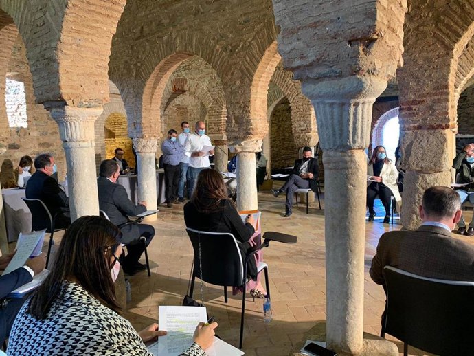 Pleno de la Diputación en la Mezquita de Almonaster la Real. 