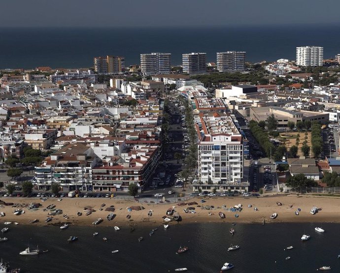 Vista aérea de Punta Umbría.