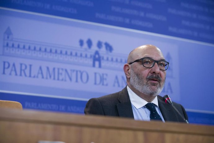 Rueda de prensa del portavoz del grupo parlamentario Vox, Alejandro Hernández
