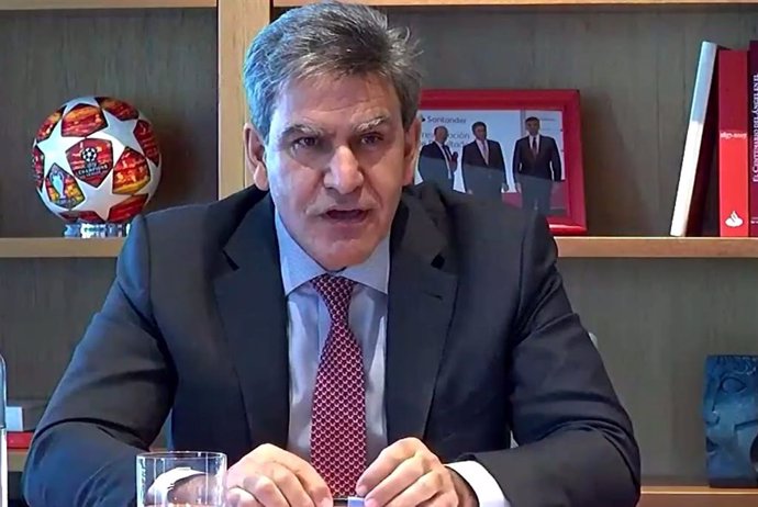 El consejero delegado de Banco Santander, José Antonio Álvarez, en la Conferencia Internacional de Banca 2020.