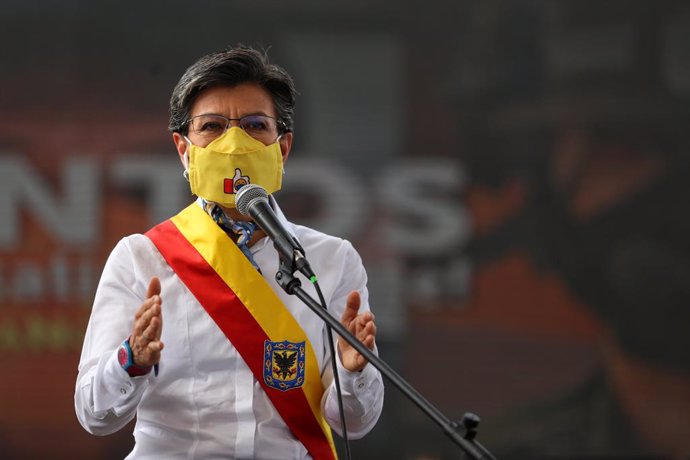 Coronavirus.- La alcaldesa de Bogotá achaca a las manifestaciones el aumento de 