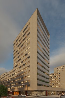 AEDAS Homes llega a Navarra con una promoción de 92 viviendas junto a la Media Luna de Pamplona.