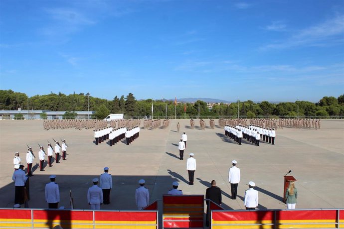 La Escuela de Infantería de Marina General Albacete y Fuster en Cartagena, va recuperando la normalidad tras las pruebas PCR realizadas