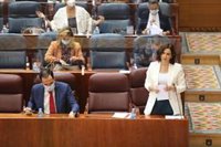 Ayuso trabajará con el Gobierno para lograr una "fórmula mixta y moderada" de restricción con "cuarentenas selectivas"