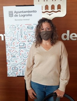 La concejala responsable de Bienestar Animal en el Ayuntamiento de Logroño Amaya Castro.