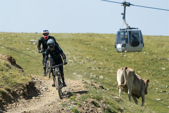 La estación de La Molina en verano, en Girona.