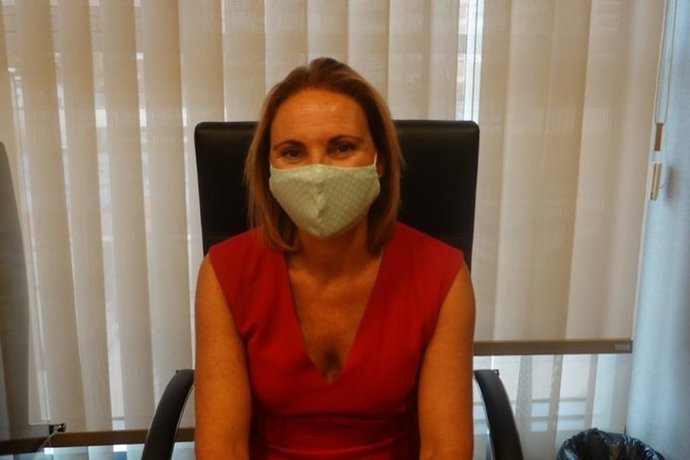 María del Mar Martínez Ballester, presidenta de la Mesa de Turismo, durante su comparecencia