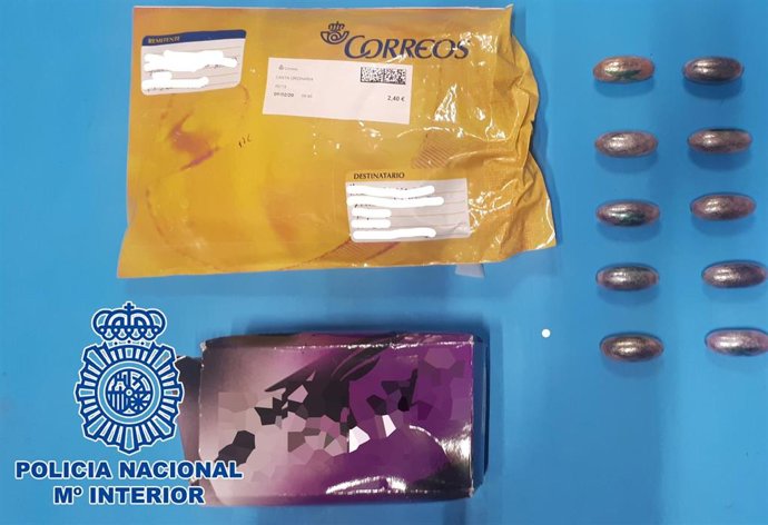 Droga intervenida en paquetes postales en Jerez
