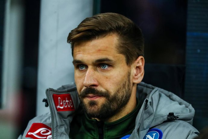 Fernando Llorente durante un partido con el Nápoles