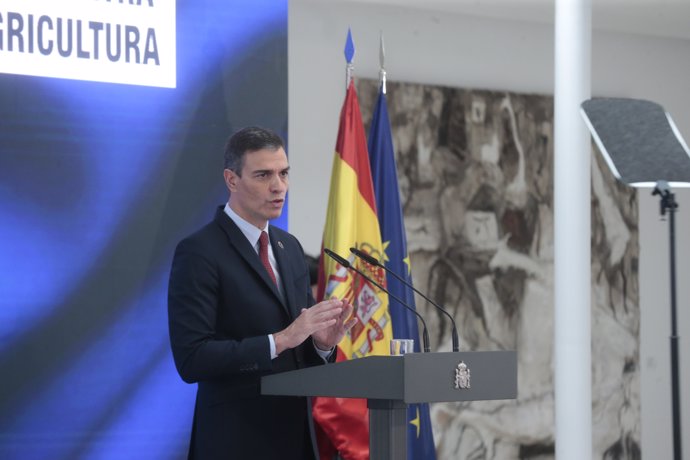 El presidente del Gobierno, Pedro Sánchez, interviene durante la presentación del Plan de Recuperación, Transformación y Resiliencia de la Economía Española, en Madrid, (España), a 7 de octubre de 2020.
