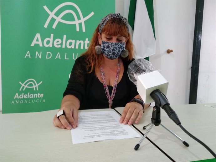 La parlamentaria por Málaga de Adelante Adnalucía Vanessa García