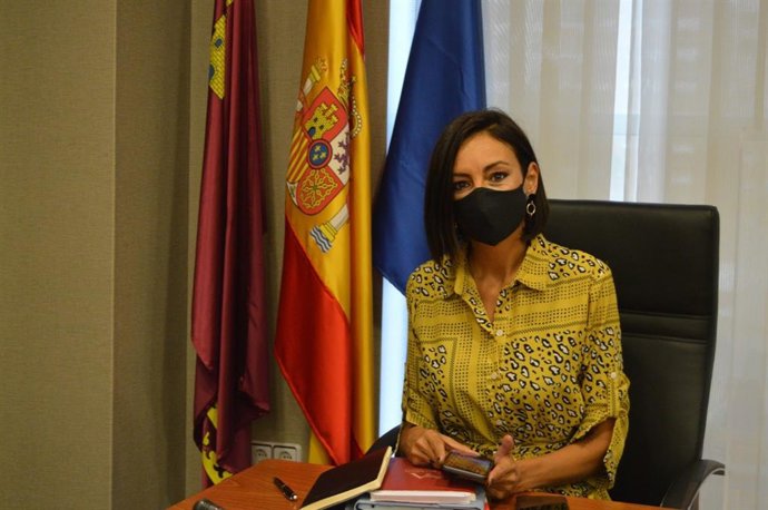 Imagen de la diputada de Cs valle Miguélez, durante la Comisión