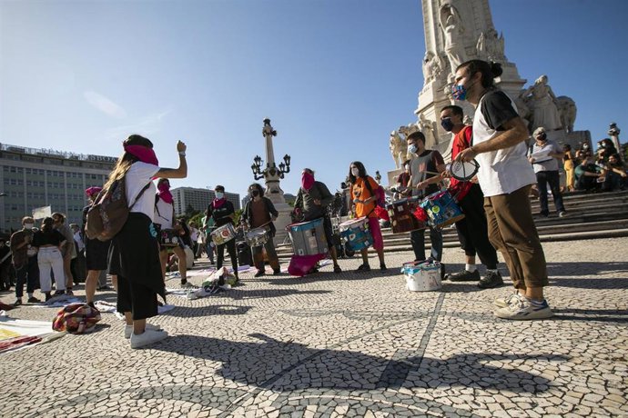 Protestas contra el cambio climático en Lisboa