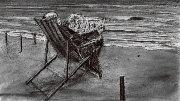 William Kentridge "Drawing for Tide Table", 2011. Carbón vegetal sobre papel. Cortesía del artista.