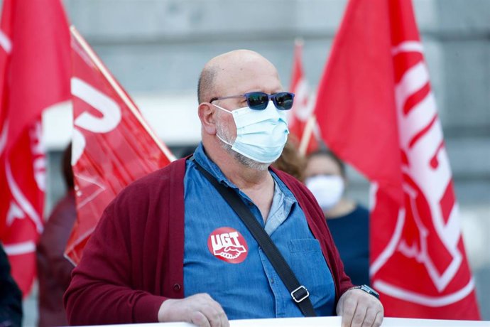 El secretario general de UGT Madrid, Luis Miguel López Reillo
