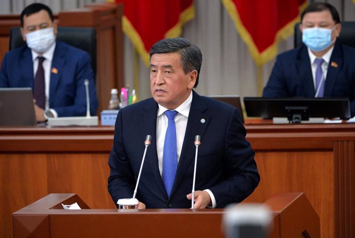 El presidente de Kirguistán, Sooronbai Jeenbekov.