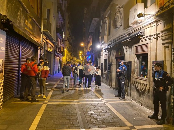 Imagen de una calle de Pamplona en el Casco Antiguo.