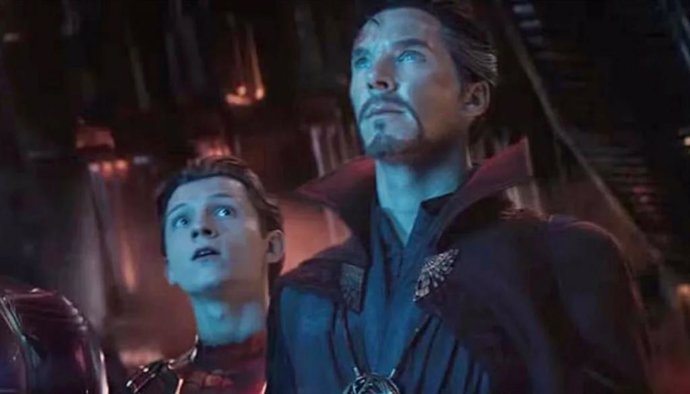 Spider-Man y Doctor Strange en Vengadores: Infinity War